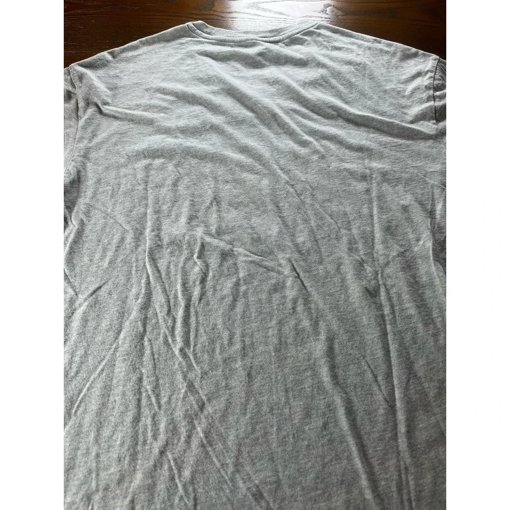 Polo Ralph Lauren Shirt Mens Large Gray V Neck Classic Fit Pony Logo